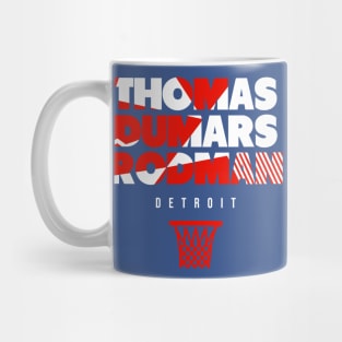 Detroit Throwback Basketball Mug